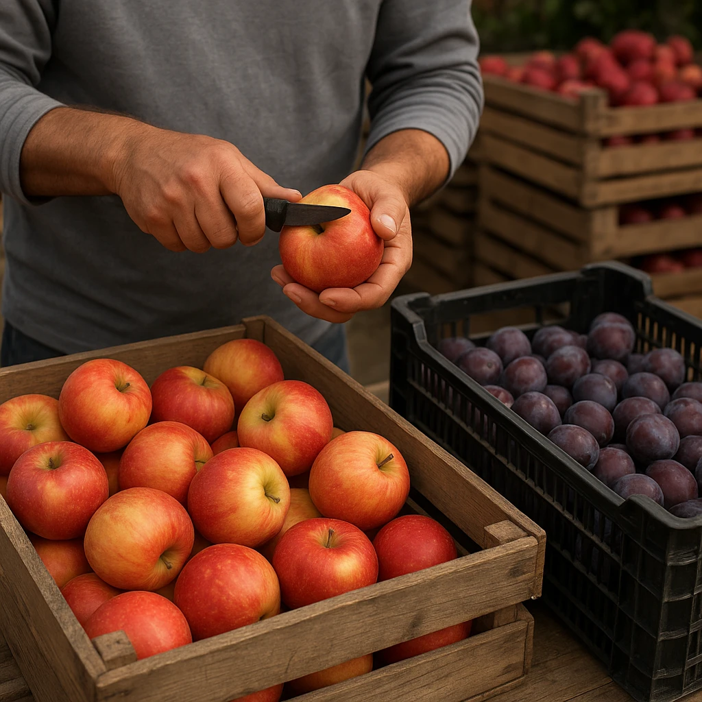 Przygotowanie owoców do sprzedaży bezpośredniej