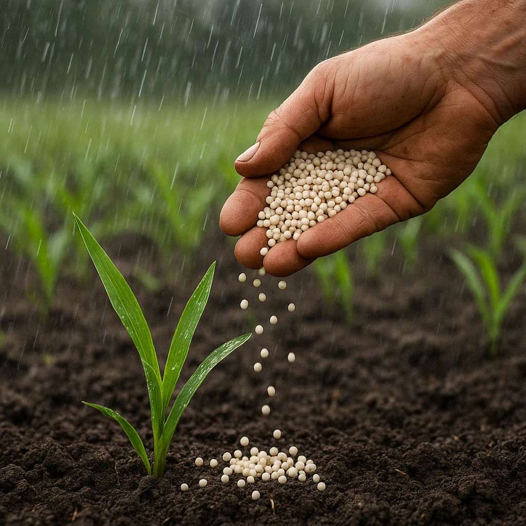 Wpływ opadów na skuteczność nawożenia azotowego