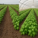 Plantacja bazylii pospolitej w gruncie i pod osłonami – porównanie opłacalności