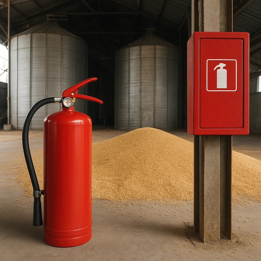 Bezpieczeństwo pożarowe w magazynach zbożowych
