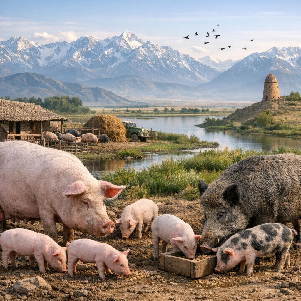 Semirechensk – Sus scrofa domesticus – trzoda chlewna