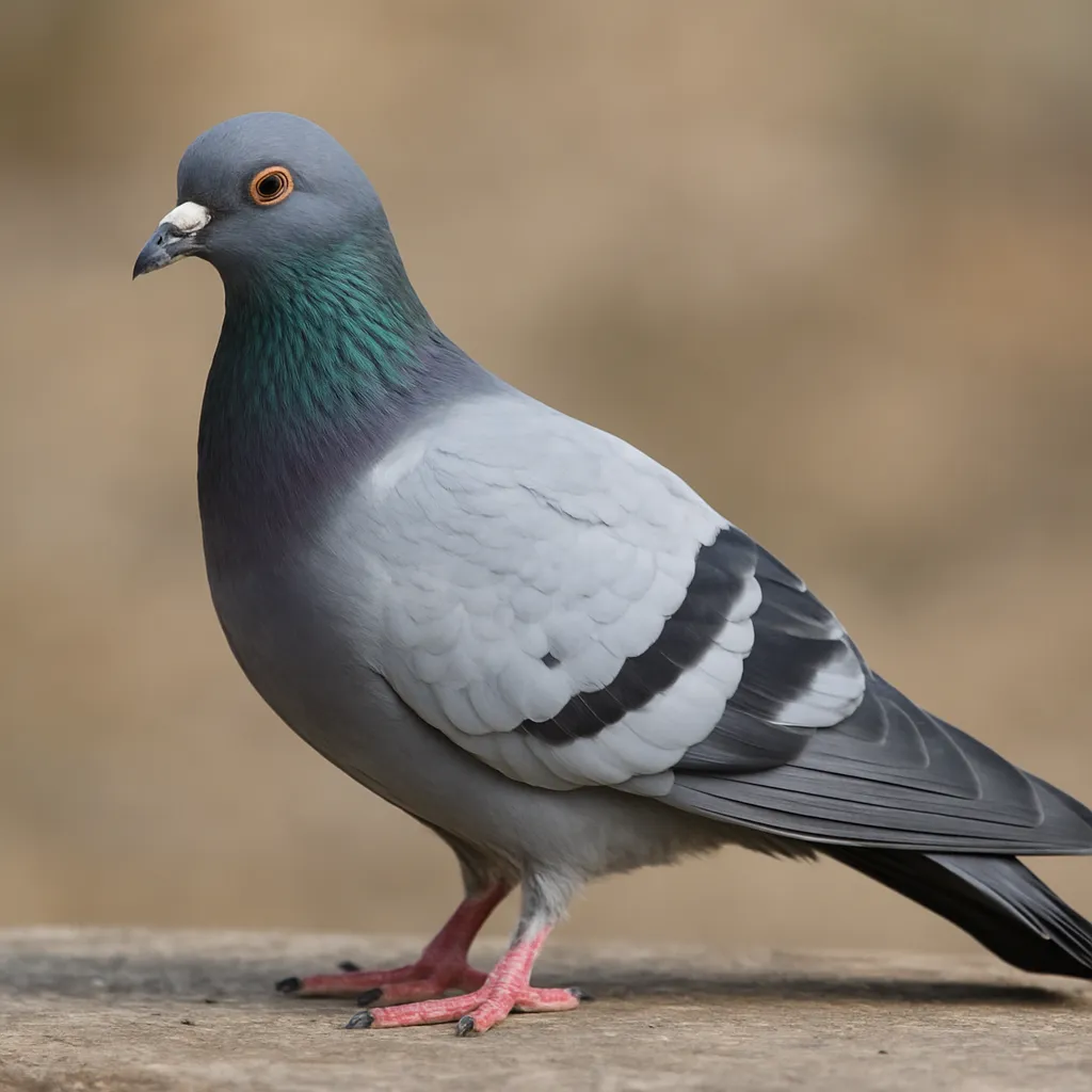 Gołąb saksoński bocian – Columba livia domestica – gołąb