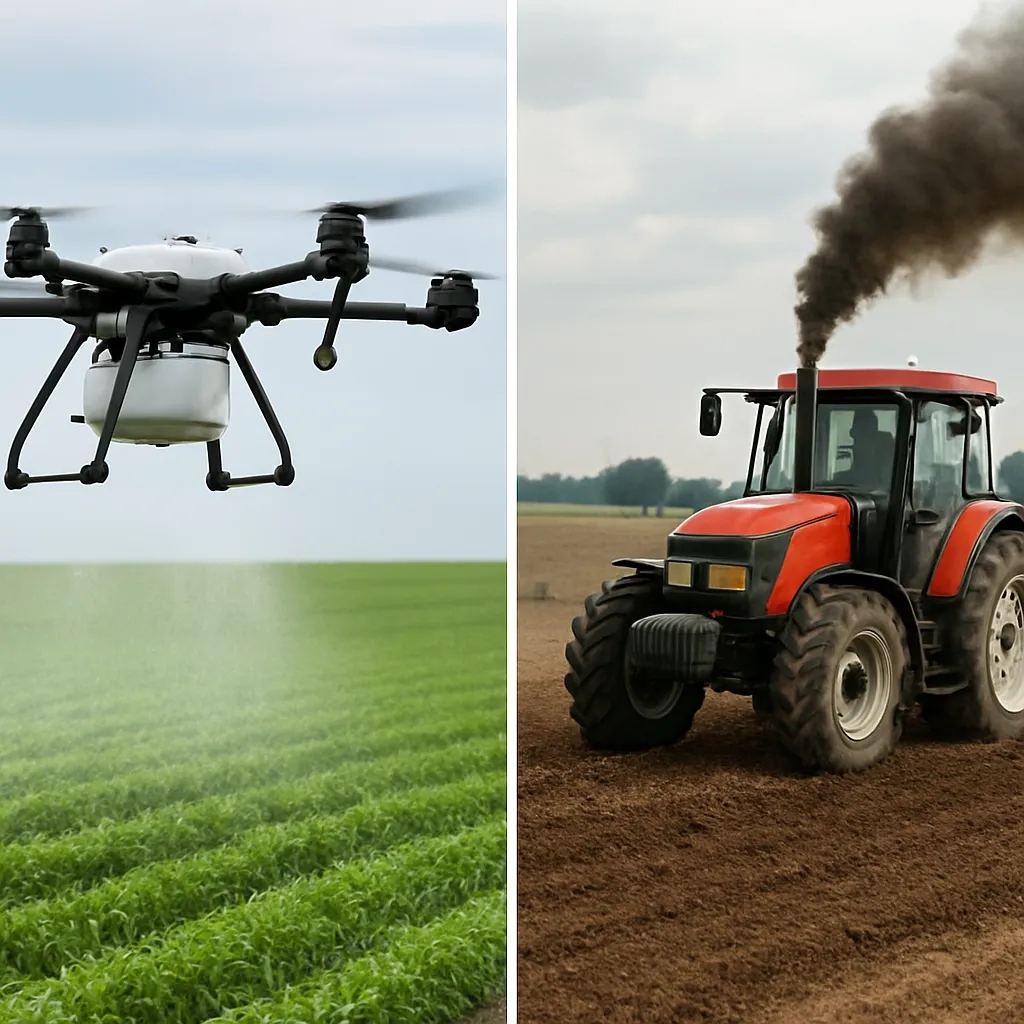 Porównanie spalania paliwa vs koszt pracy DJI Agras T50