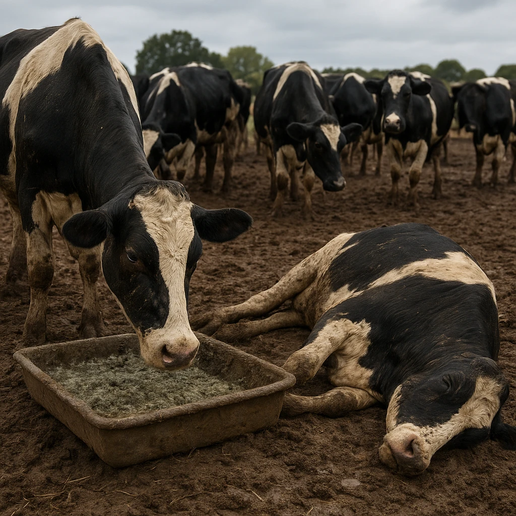 Zatrucia paszą spleśniałą – skutki w stadzie
