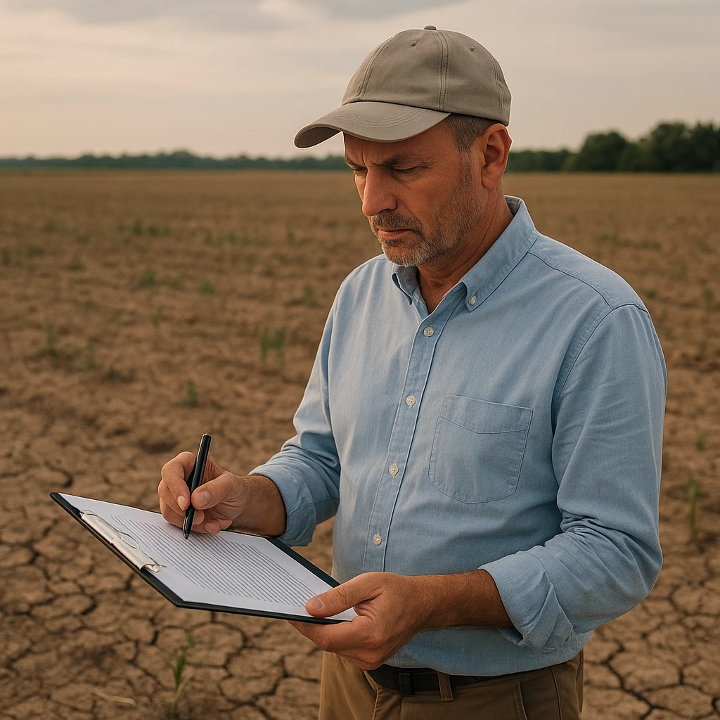 Zgłoszenie szkody suszowej – procedura i najczęstsze błędy formalne