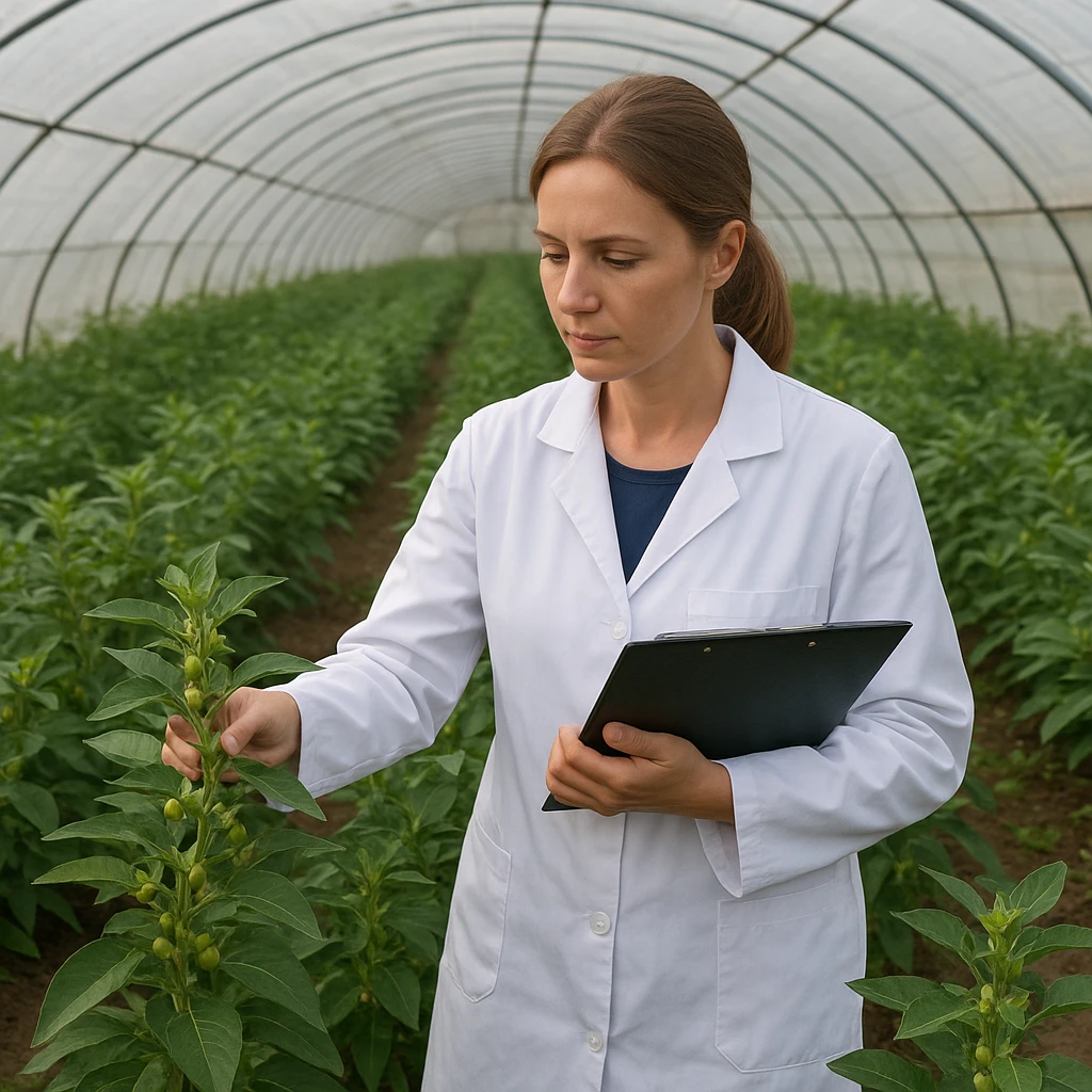 Uprawa ashwagandhy w tunelach – kontrola jakości surowca