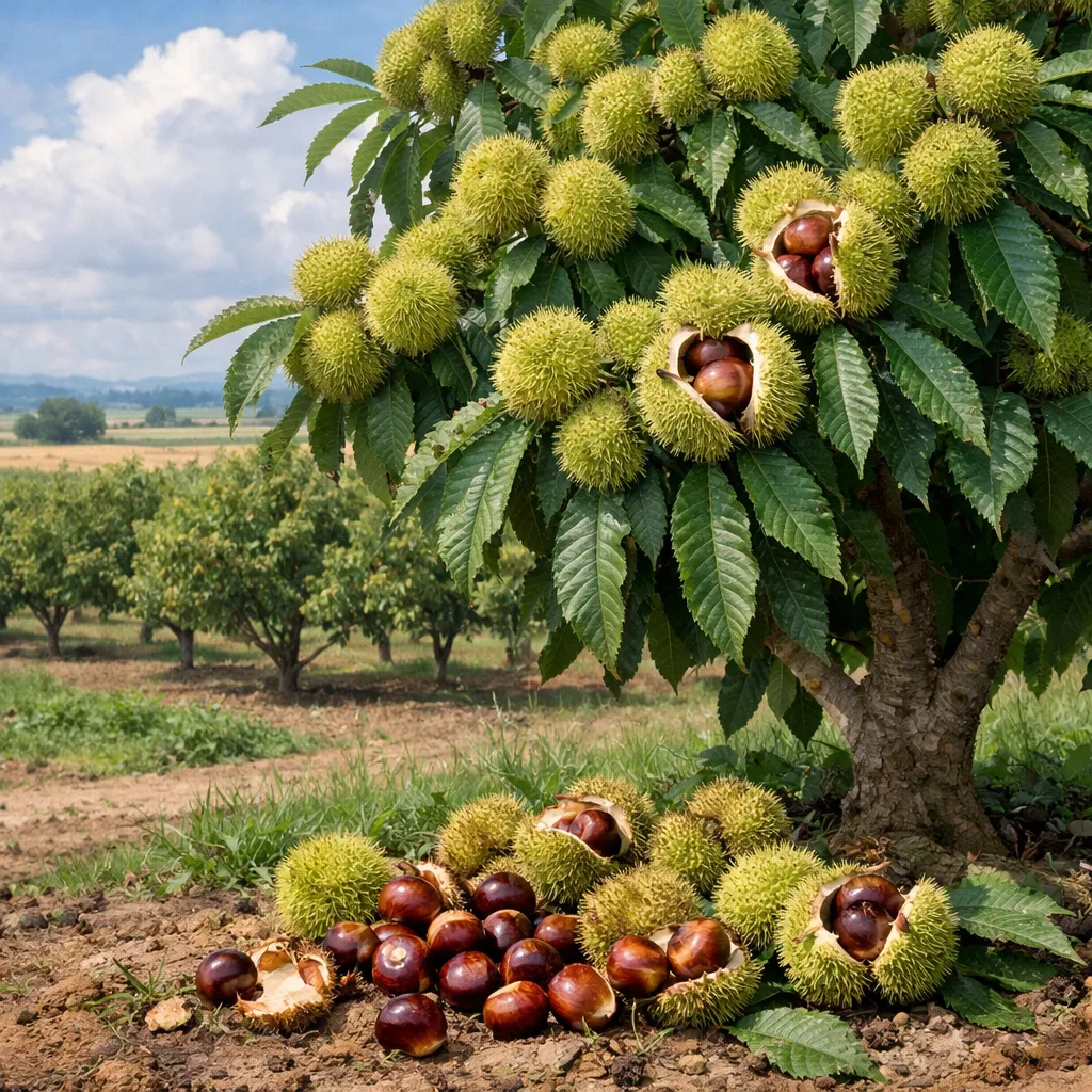 Kasztanowiec chiński – Castanea mollissima (roślina sadownicza)