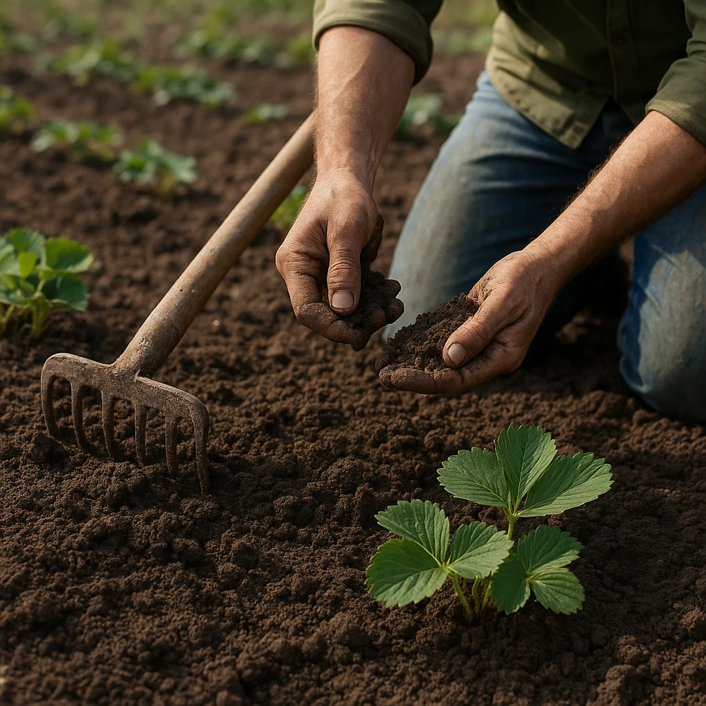 Jak przygotować glebę pod plantację truskawek