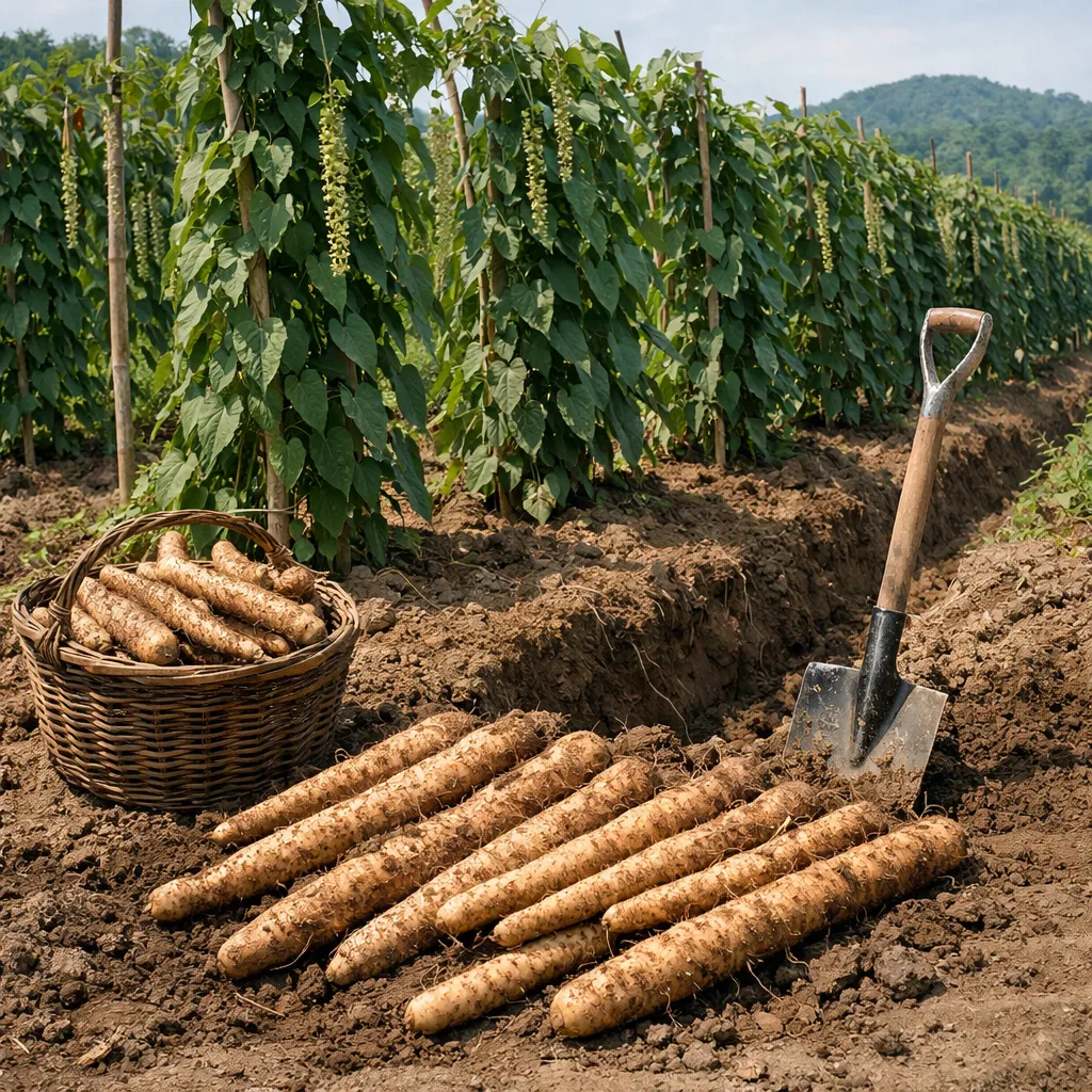 Ignam chiński – Dioscorea polystachya (roślina okopowa)