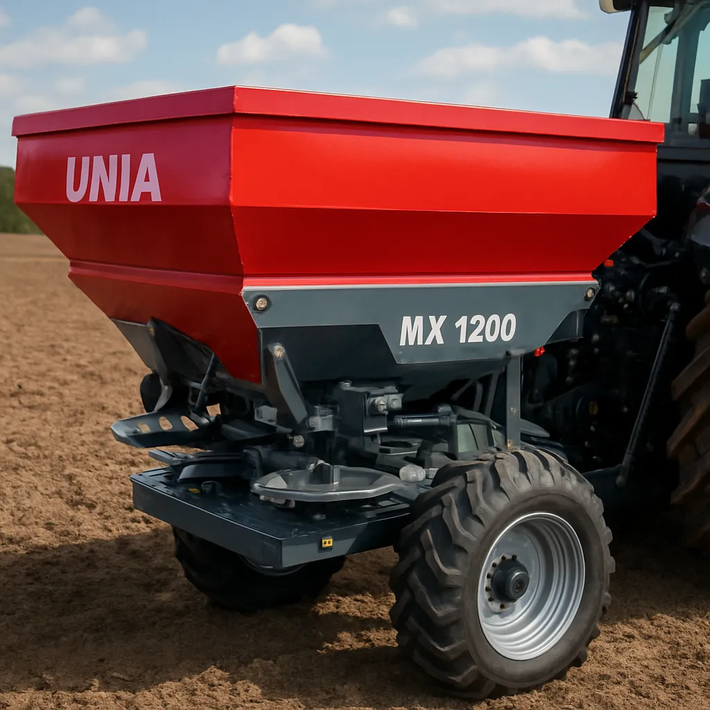 Unia MX 1200 – rozsiewacz nawozów Unia