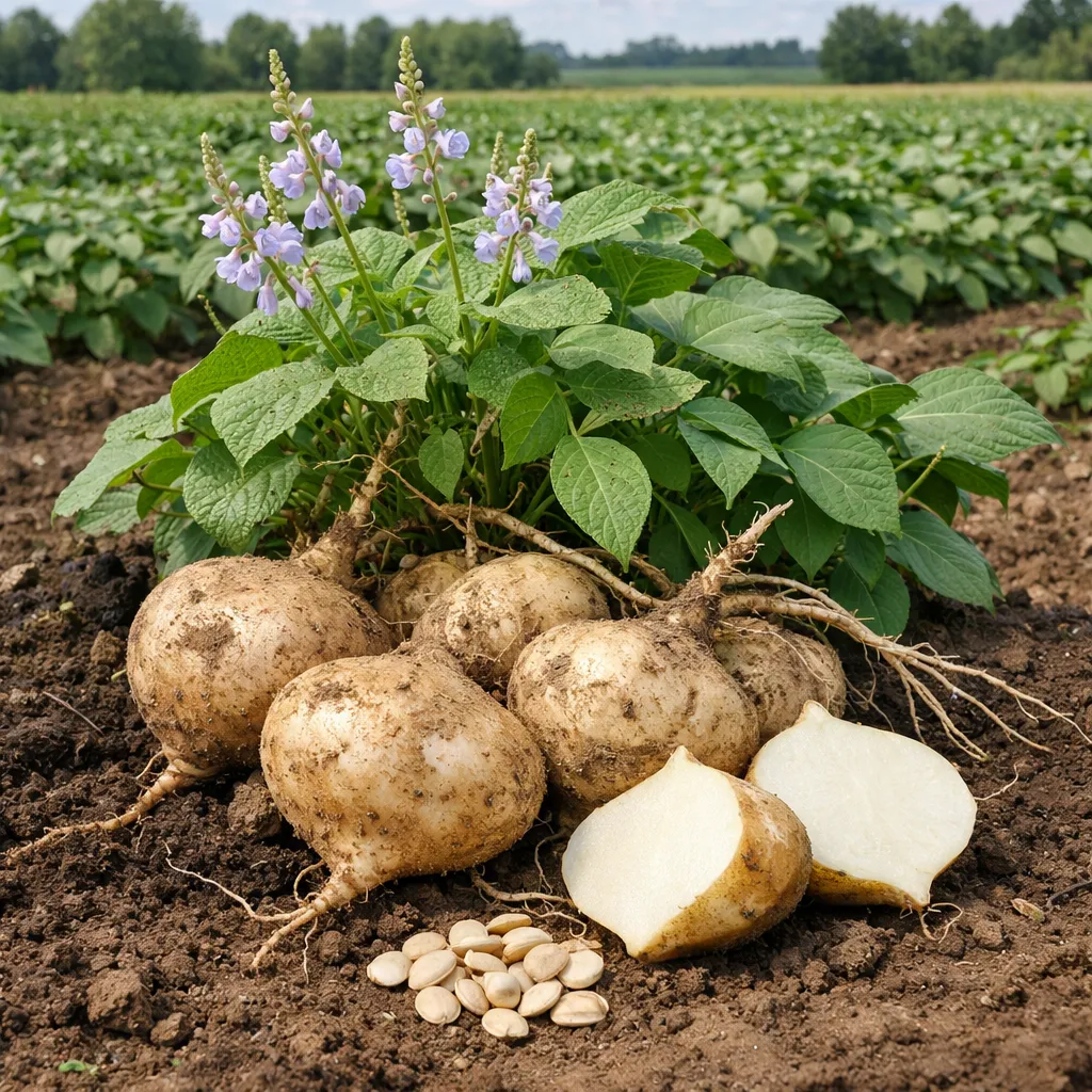 Słodlin jadalny – Pachyrhizus erosus (roślina okopowa)