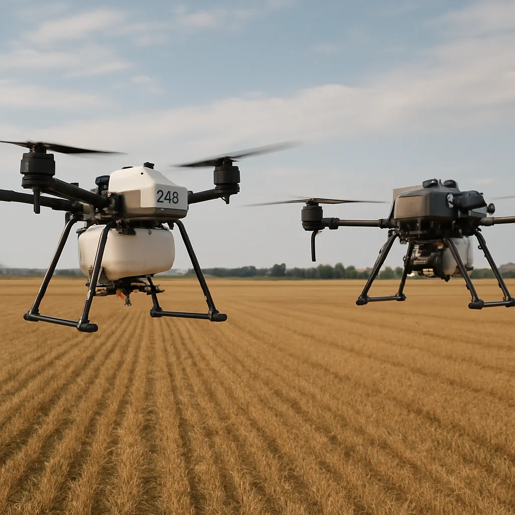 Porównanie XAG P100 i DJI Agras T50 w dużym gospodarstwie