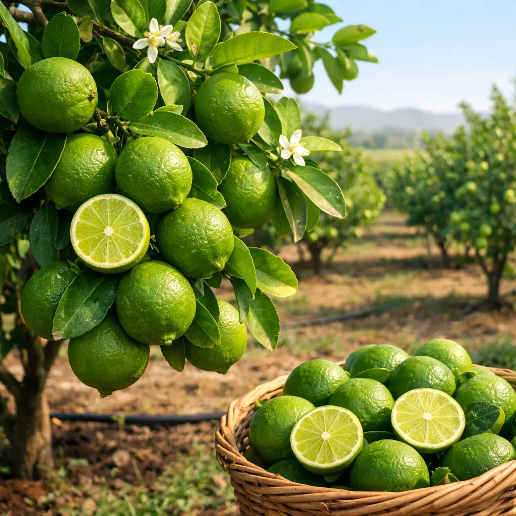 Limonka – Citrus aurantiifolia (roślina sadownicza)