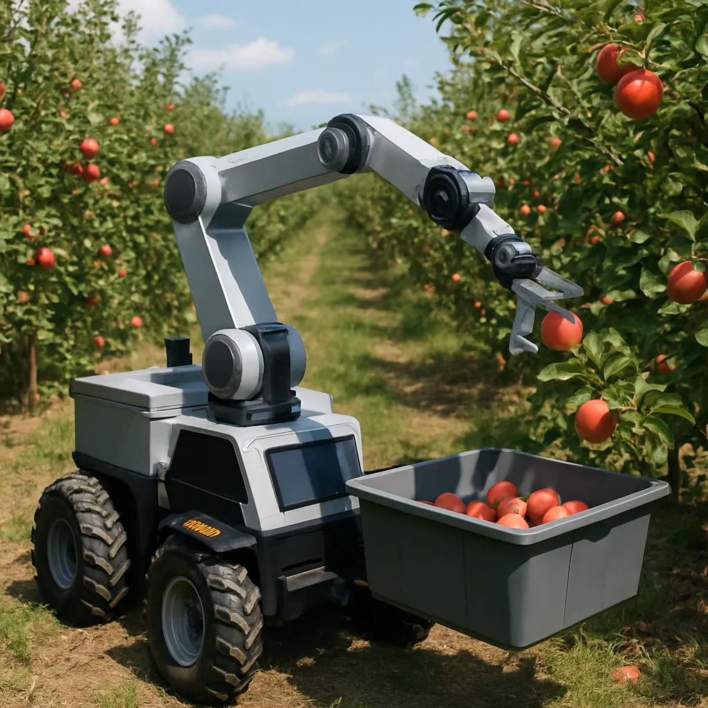Autonomiczne platformy do zbioru jabłek