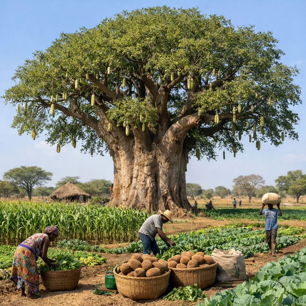 Baobab afrykański – Adansonia digitata (roślina sadownicza)