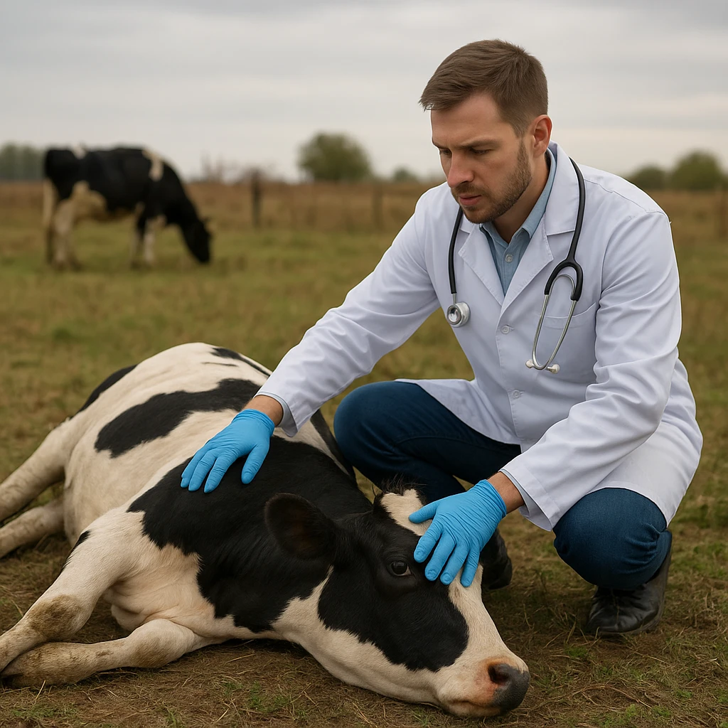 Zespół nagłego upadku krów – przyczyny i diagnostyka