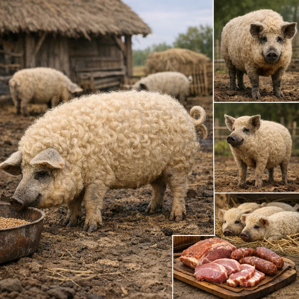 Mangalitsa Blonde – Sus scrofa domesticus – trzoda chlewna