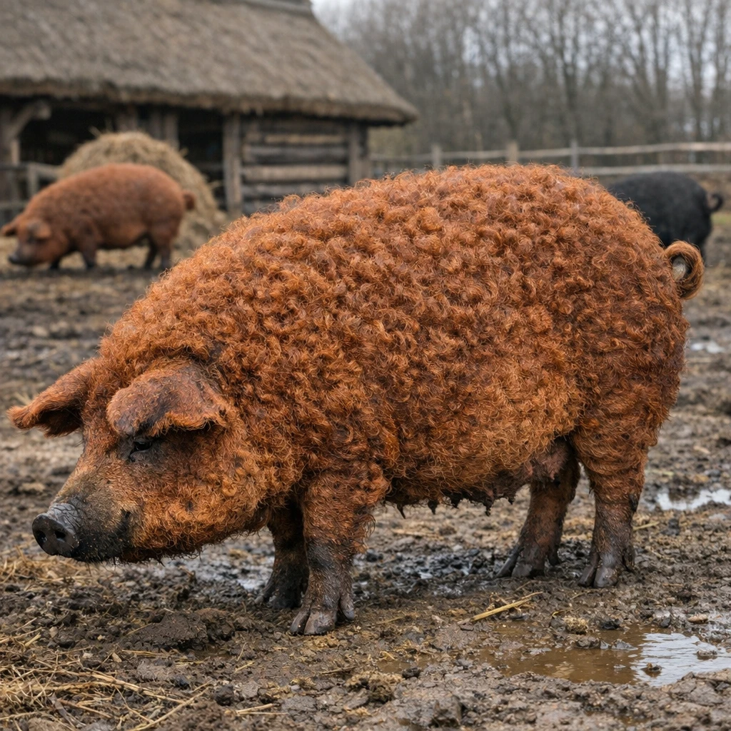 Mangalitsa Red – Sus scrofa domesticus – trzoda chlewna