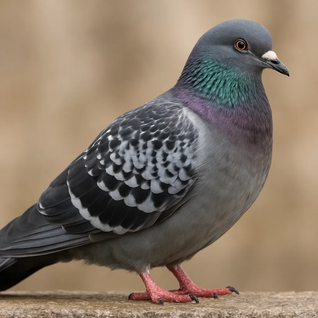 Gołąb carneau – Columba livia domestica – gołąb