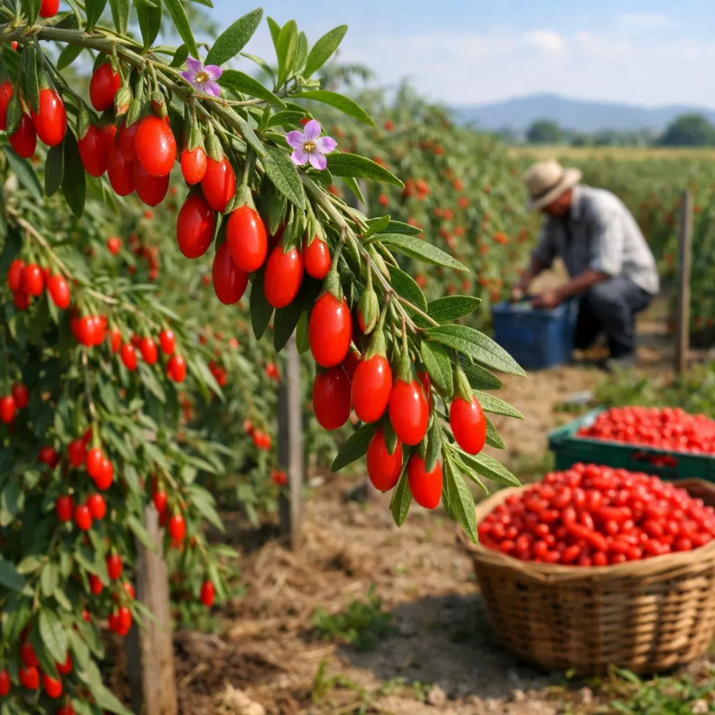 Jagoda goji – Lycium barbarum (roślina sadownicza)