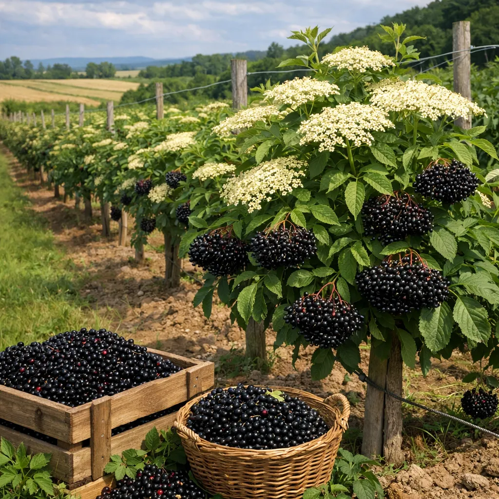 Czarny bez – Sambucus nigra (roślina sadownicza)