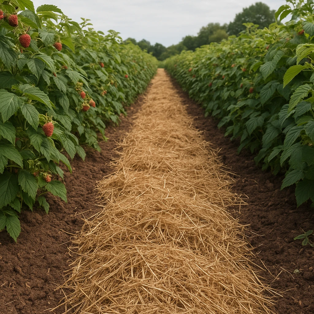Jak prawidłowo ściółkować plantację malin