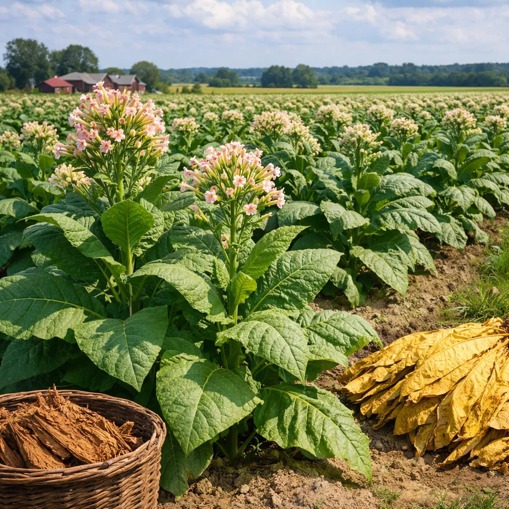 Tytoń wirginijski – Nicotiana tabacum (roślina przemysłowa)