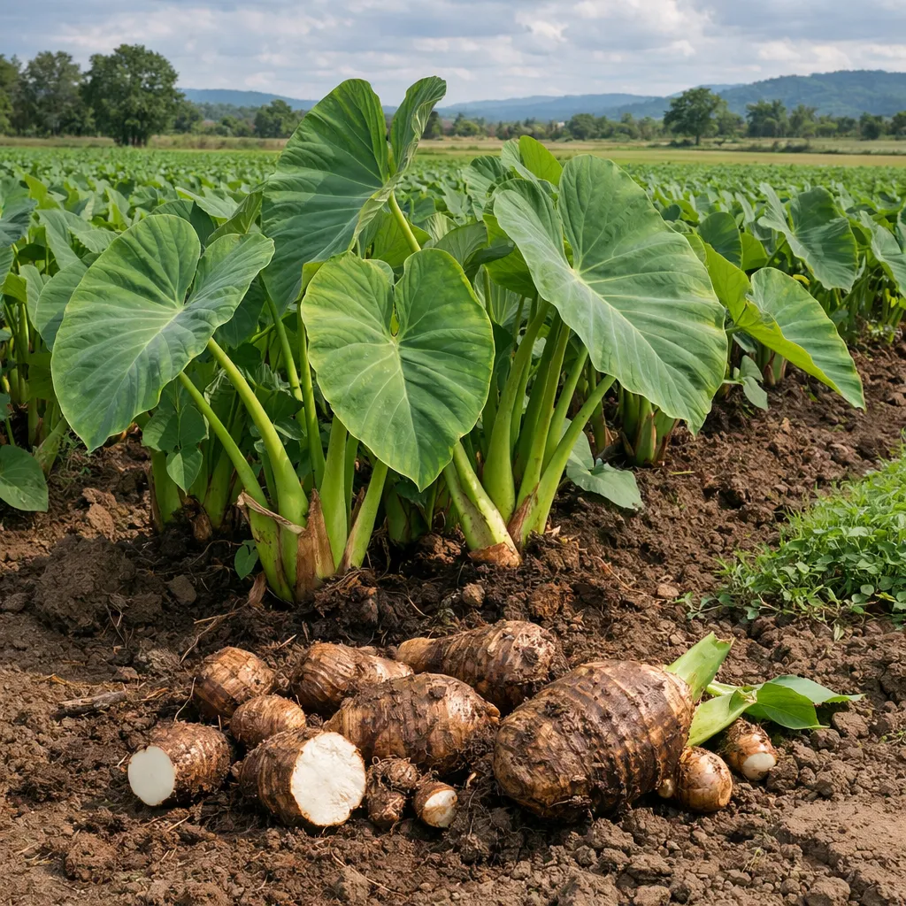 Kolokazja jadalna – Colocasia antiquorum (roślina okopowa)