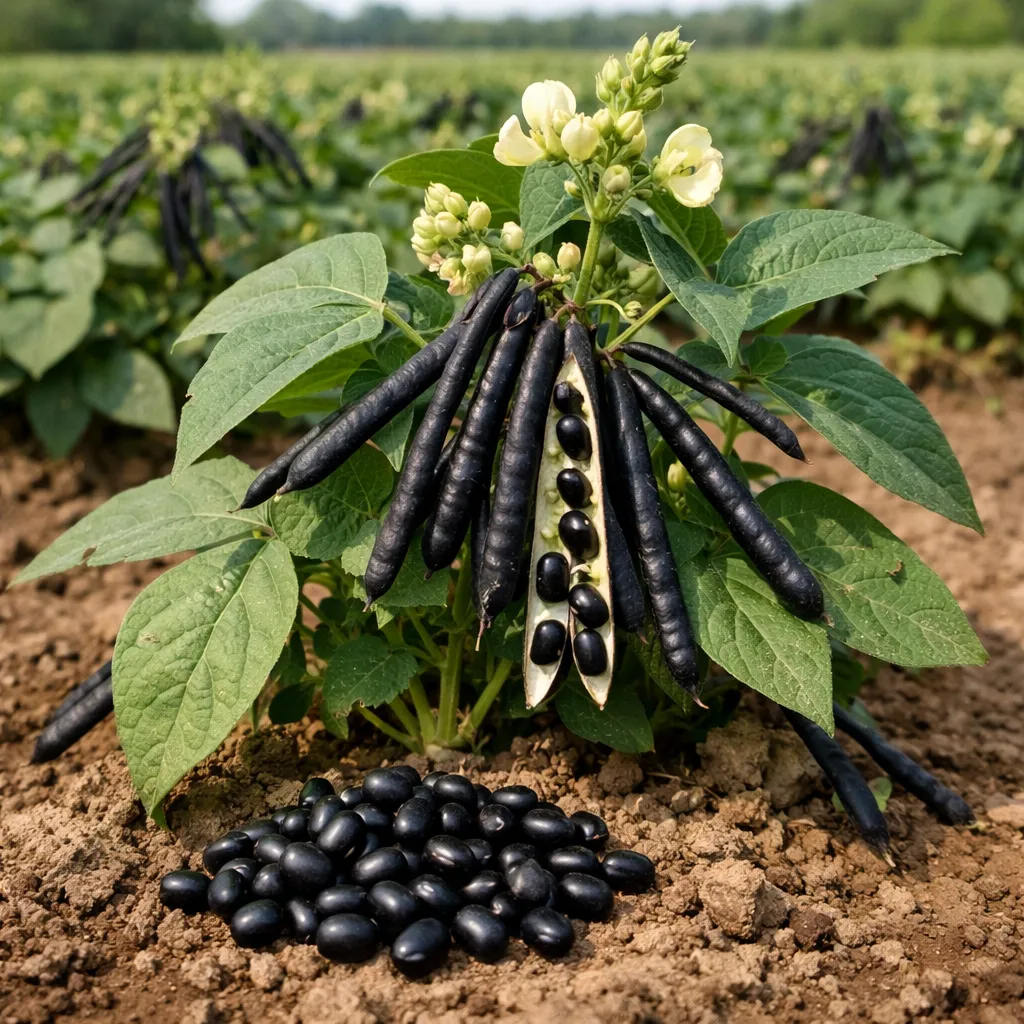 Fasola mungo czarna – Vigna mungo (roślina strączkowa)