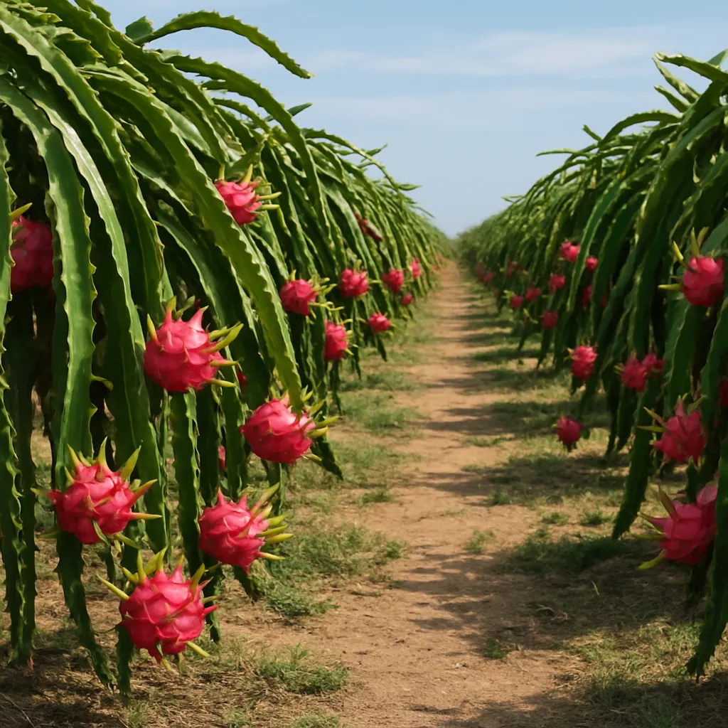 Największe plantacje pitahayi (smoczego owocu)