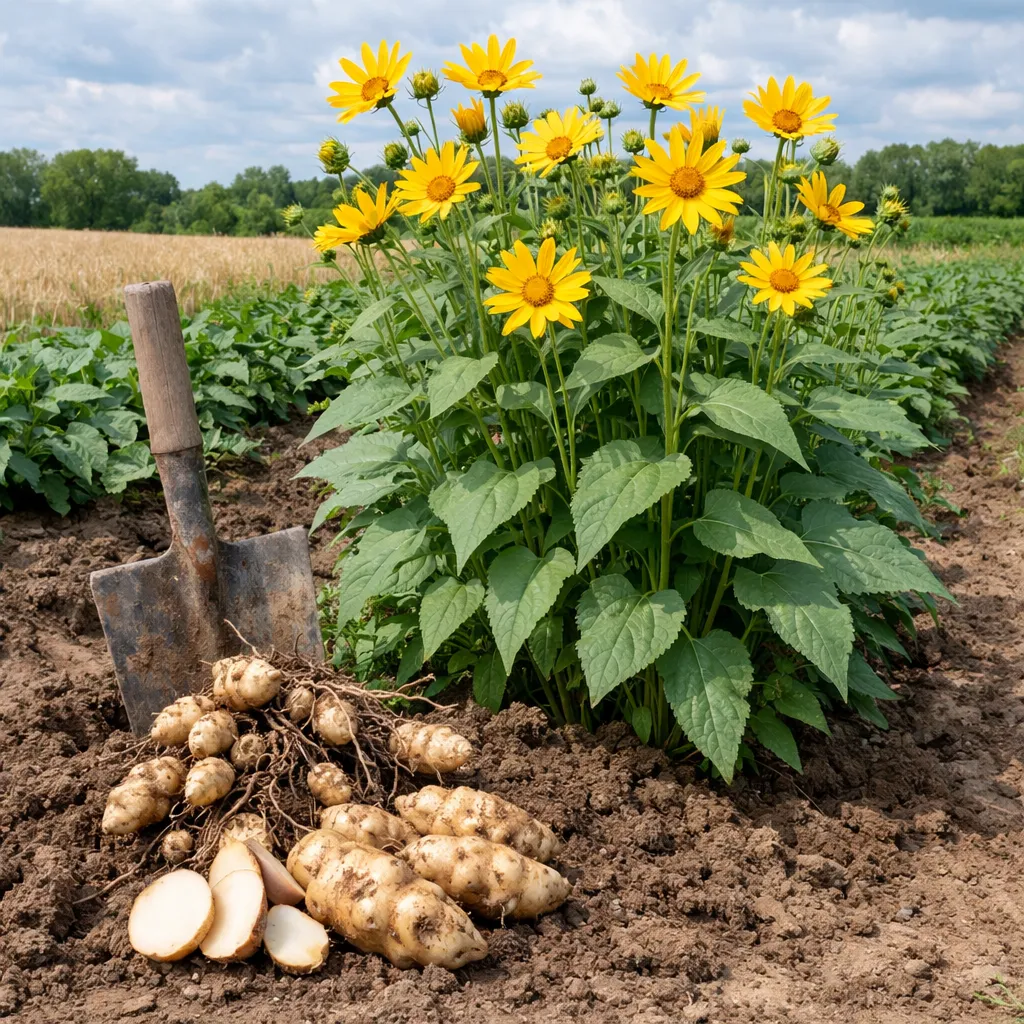 Słonecznik bulwiasty – Helianthus strumosus (roślina okopowa)