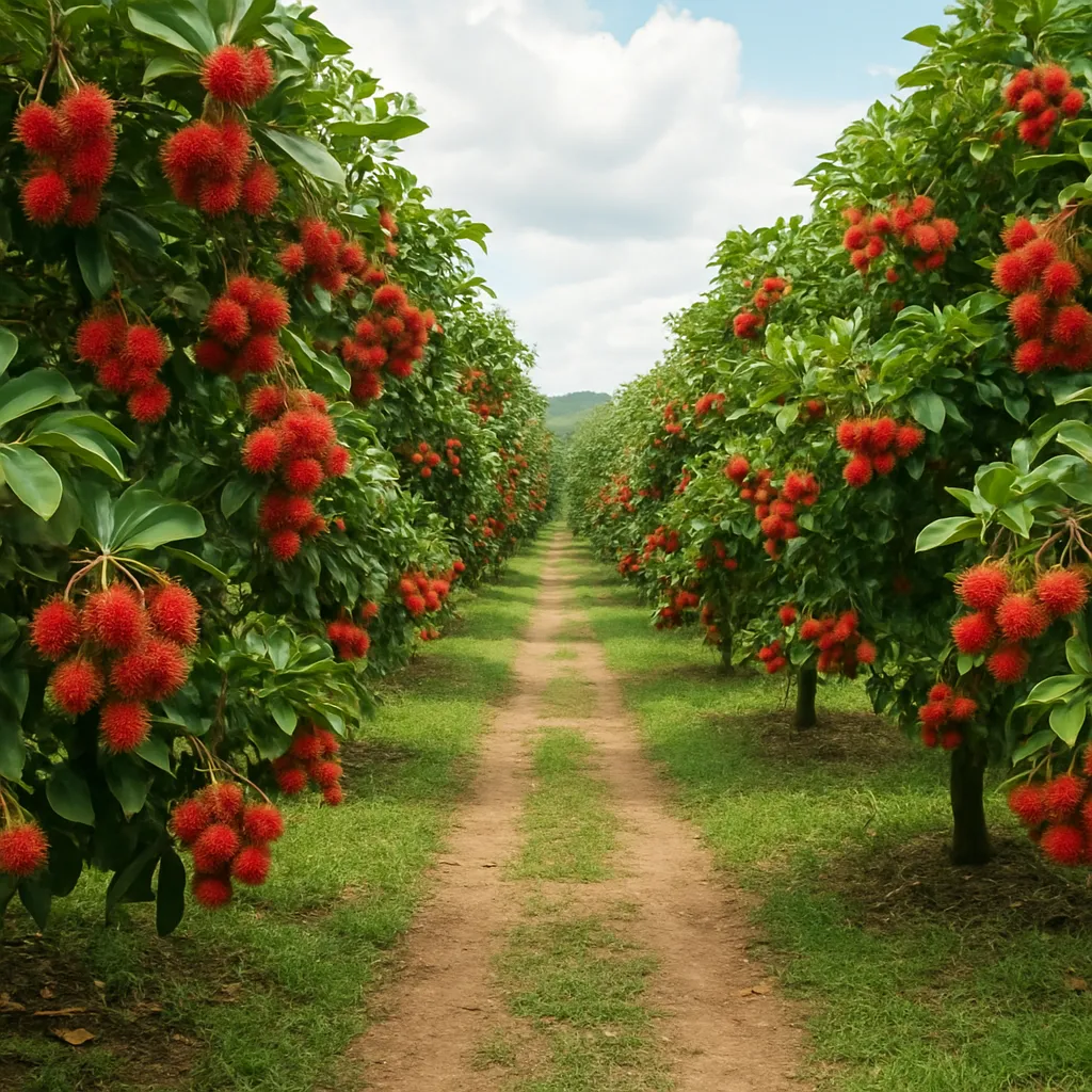 Największe plantacje rambutanu