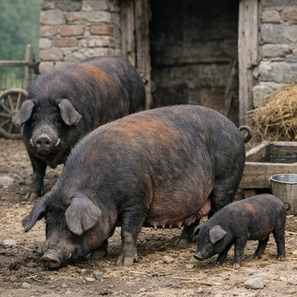Mora Romagnola Antica – Sus scrofa domesticus – trzoda chlewna