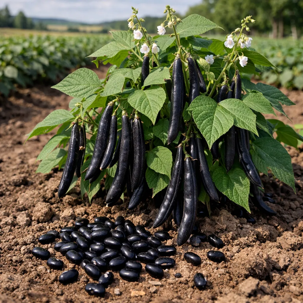 Fasola czarna – Phaseolus vulgaris (roślina strączkowa)