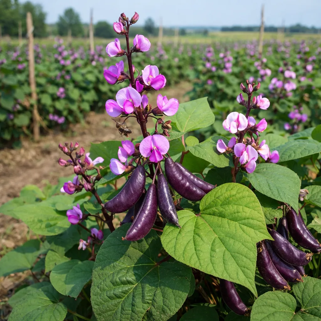 Lablab purpurowy – Lablab purpureus (roślina strączkowa)