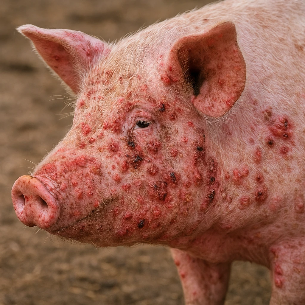 Zakaźne zapalenie skóry u świń (dermatitis) – przyczyny bakteryjne