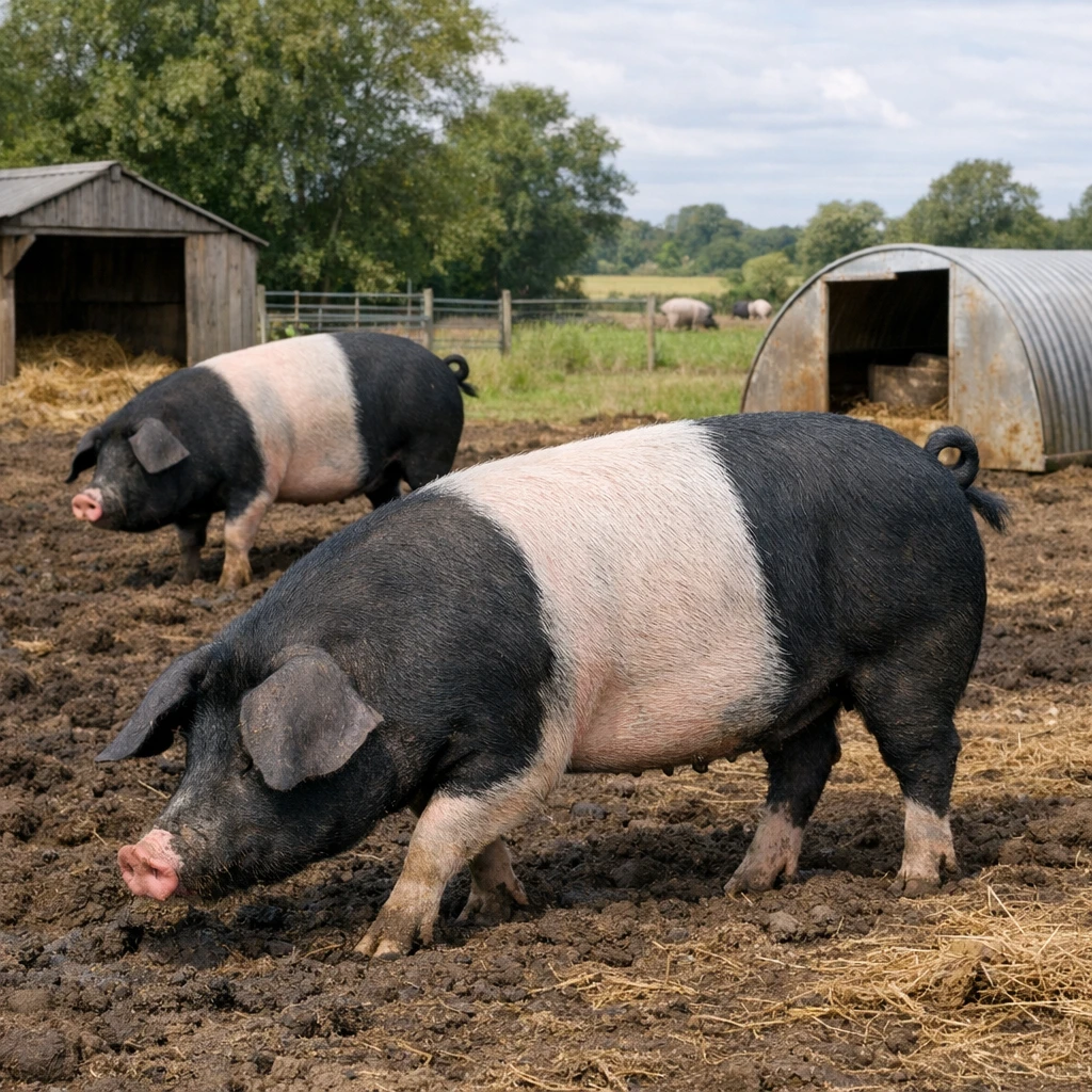 British Saddleback – Sus scrofa domesticus – trzoda chlewna