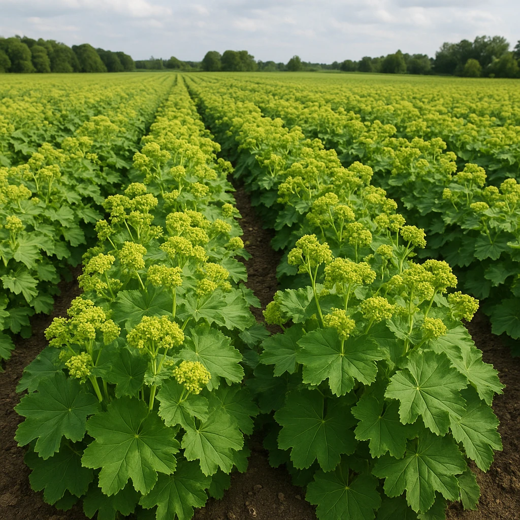 Plantacja alchemilli – przywrotnik w produkcji towarowej
