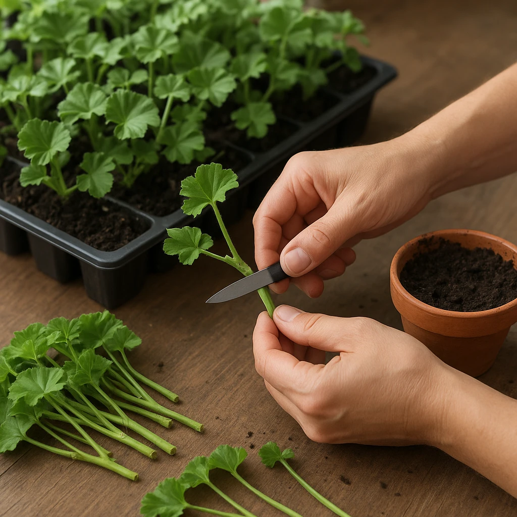 Jak przygotować sadzonki pelargonii do sprzedaży