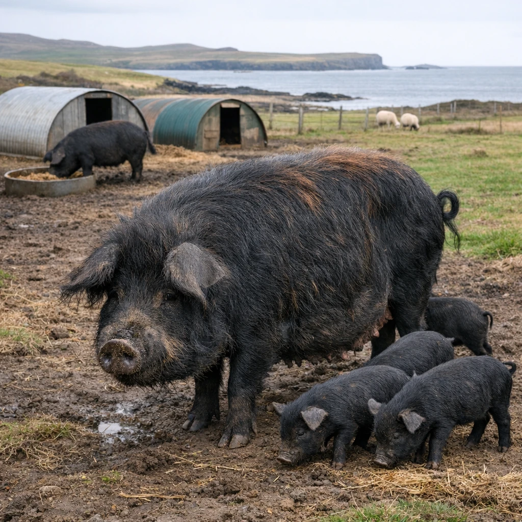 Hebridean Pig – Sus scrofa domesticus – trzoda chlewna