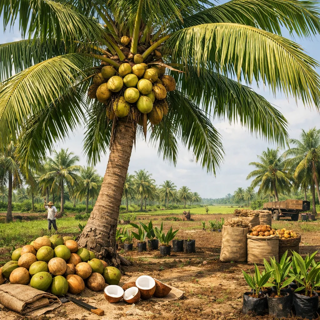 Palma kokosowa – Cocos nucifera (roślina sadownicza)