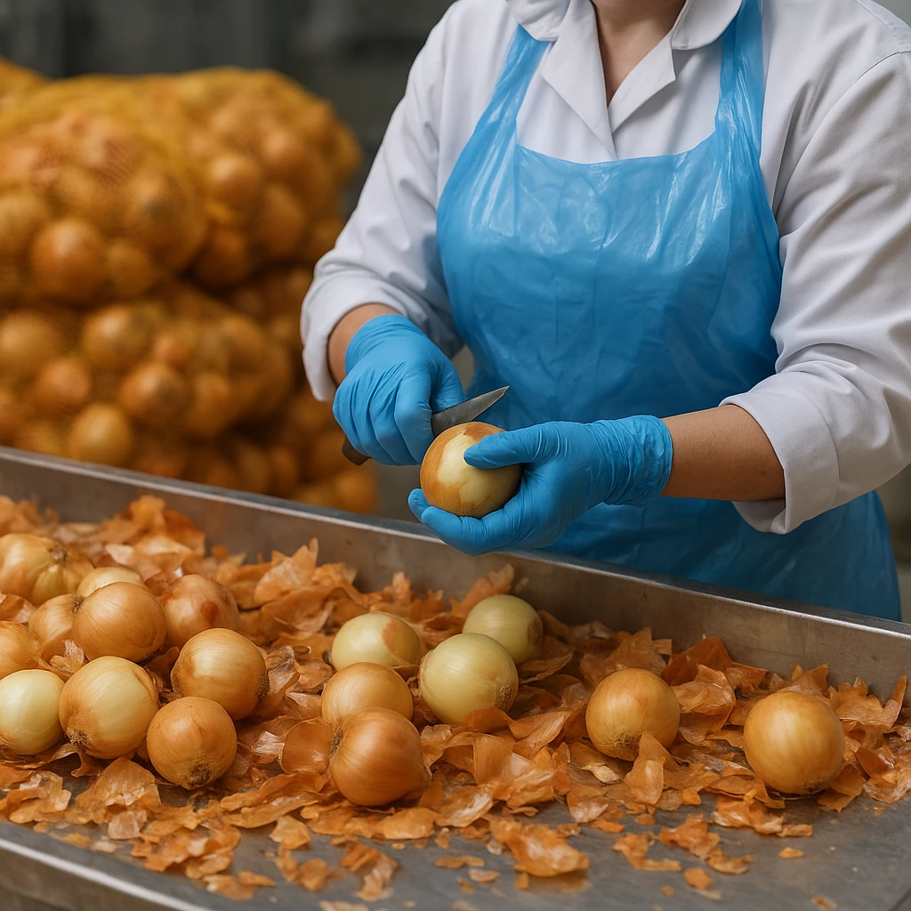 Produkcja cebuli na obieranie dla przemysłu gastronomicznego