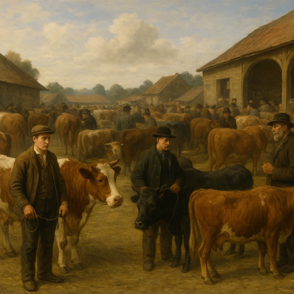 Historia handlu bydłem na targowiskach