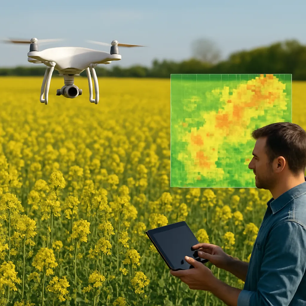 Wykorzystanie danych z dronów multispektralnych w uprawach rzepaku
