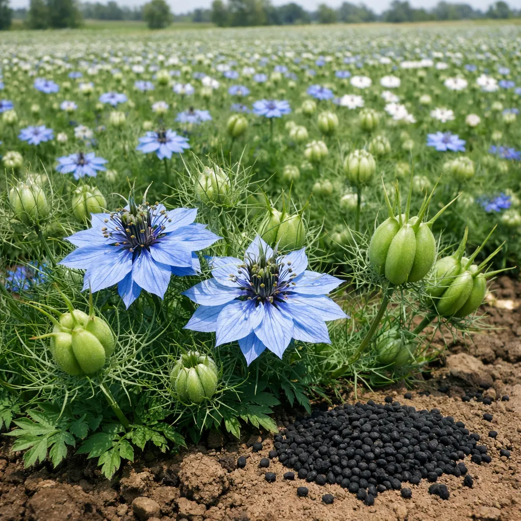 Czarnuszka damasceńska – Nigella damascena (roślina przyprawowa)
