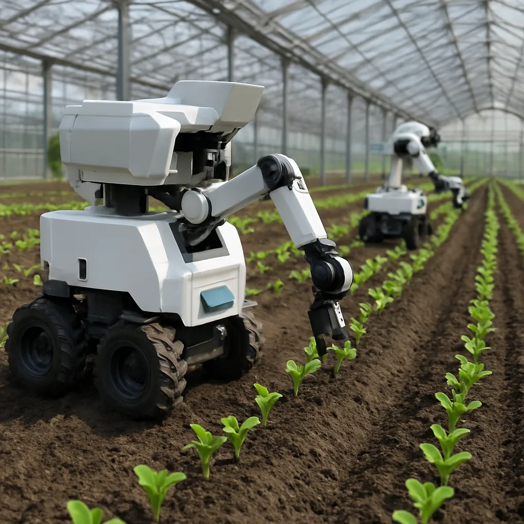 Roboty do sadzenia rozsady w szklarni