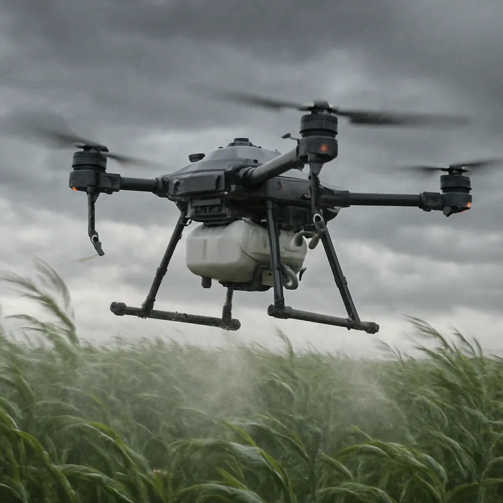 DJI Agras T40 – test w trudnych warunkach wiatrowych