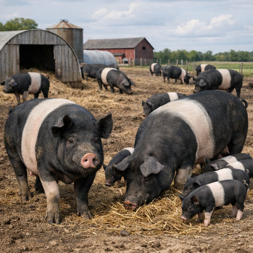 American Hampshire – Sus scrofa domesticus – trzoda chlewna