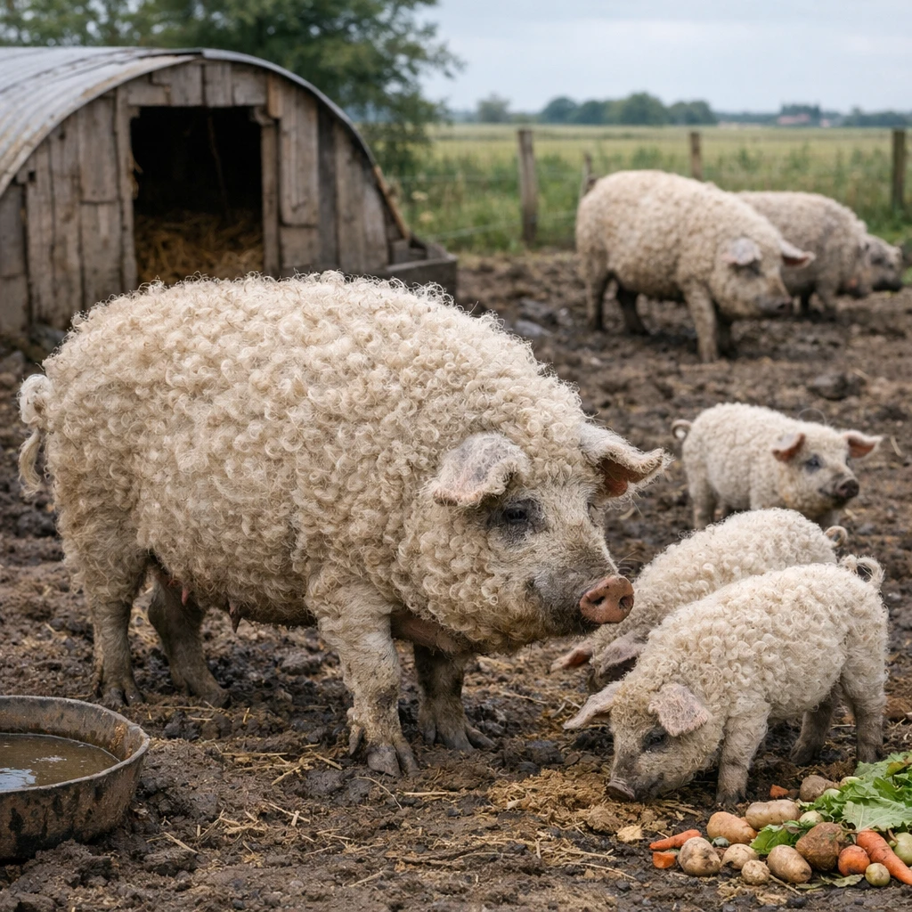 Lincolnshire Curly Coat – Sus scrofa domesticus – trzoda chlewna