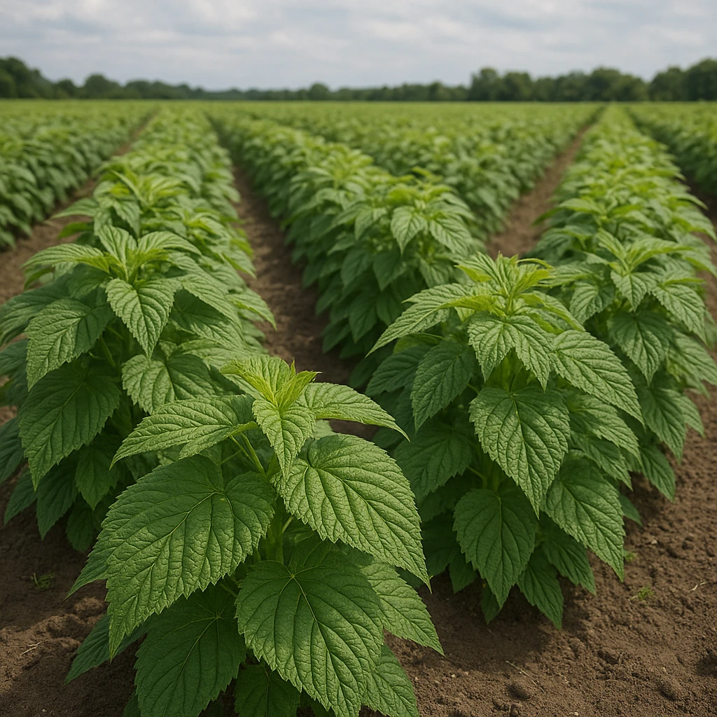 Plantacja liści malin na herbaty funkcjonalne